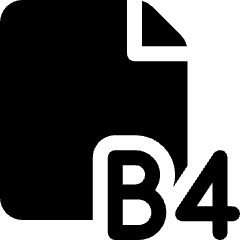 Paper Sizes B4 Icon from Ultimate Bold Set