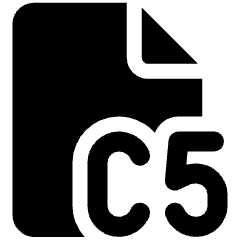 Paper Sizes C5 Icon from Ultimate Bold Set