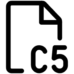 Paper Sizes C5 Icon from Ultimate Regular Set