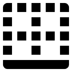 Cell Border Bottom Icon from Nova Solid Set