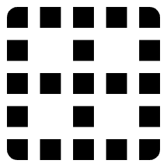 Cell Border None Icon from Nova Solid Set