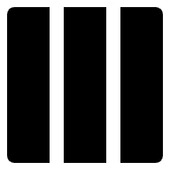 Layout Three Columns Icon from Nova Solid Set