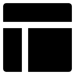 Layout Top Left Icon from Nova Solid Set
