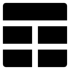 Layout Top Module Icon from Nova Solid Set