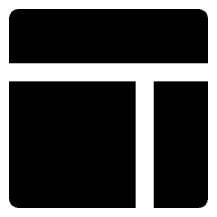 Layout Top Right Icon from Nova Solid Set