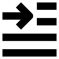 Paragraph Indent 1 Icon from Nova Solid Set