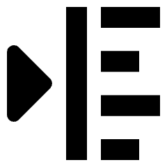 Paragraph Indent Right 3 Icon from Nova Solid Set