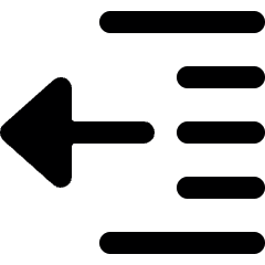 Indent Decrease 1 Icon from Ultimate Bold Set