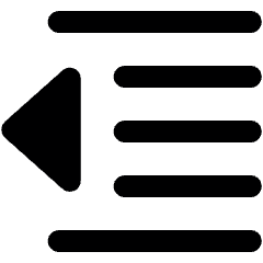 Indent Decrease Icon from Ultimate Bold Set