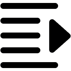 Indent Increase Icon from Ultimate Bold Set