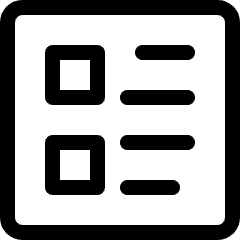 Paragraph Bullets Icon from Ultimate Regular Set