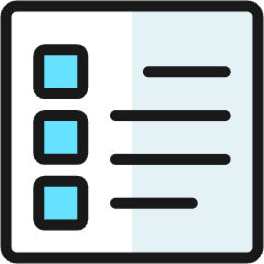 Paragraph Bullets Icon from Ultimate Colors Set