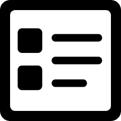 Paragraph Bullets Icon from Ultimate Bold Set