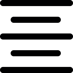 Paragraph Center Align Alternate Icon from Ultimate Bold Set