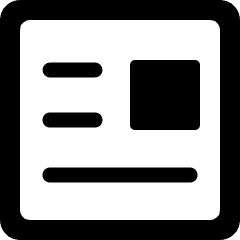 Paragraph Image Right Icon from Ultimate Bold Set