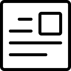 Paragraph Image Right Icon from Ultimate Light Set