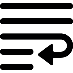 Paragraph Indent Last Line Icon from Ultimate Bold Set