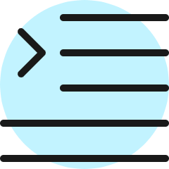 Paragraph Indent Icon from Ultimate Colors Set