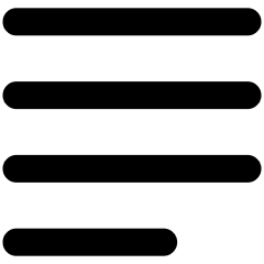 Paragraph Justified Align Icon from Ultimate Bold Set