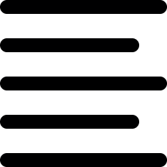 Paragraph Left Align Alternate Icon from Ultimate Bold Set