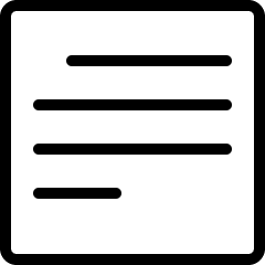 Paragraph Normal Icon from Ultimate Light Set