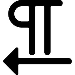 Paragraph Right To Left Icon from Ultimate Bold Set