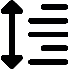 Paragraph Spacing Icon from Ultimate Bold Set
