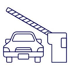Car Gate Illustration from UX Line Set