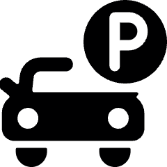 Parking P 1 Icon from Ultimate Bold Set