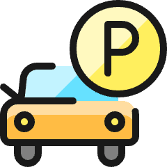 Parking P 1 Icon from Ultimate Colors Set