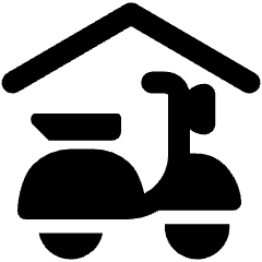 Scooter Parking Shade Roof Icon from Ultimate Bold Set
