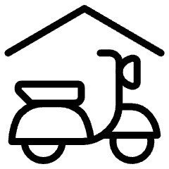 Scooter Parking Shade Roof Icon from Ultimate Light Set