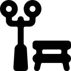 Park Bench Light Icon from Ultimate Bold Set