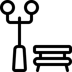 Park Bench Light Icon from Ultimate Light Set