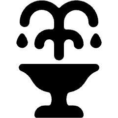 Park Fountain Icon from Ultimate Bold Set