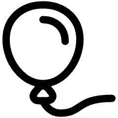 Balloon Icon from Plump Line Set