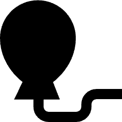 Balloon Icon from Sharp Solid Set