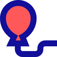 Balloon Icon from Sharp Pop Set
