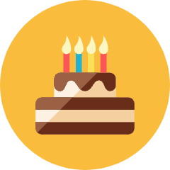 Birthday Cake Icon from Kameleon Colors Set