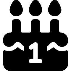 Birthday Cake Icon from Ultimate Bold Set