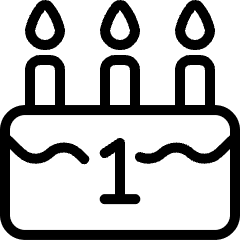 Birthday Cake Icon from Ultimate Light Set