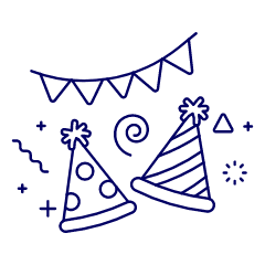 Celebration 1 Illustration from UX Line Set