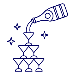 Champagne Celebration 1 Illustration from UX Line Set