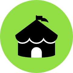 Circus Tent Icon from Kameleon Pop Set