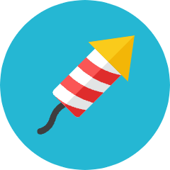 Firework Icon from Kameleon Colors Set
