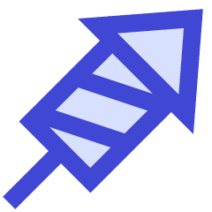 Fireworks Rocket Icon from Sharp Duo Set