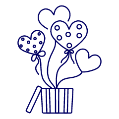 Gift Balloons 1 Illustration from UX Line Set