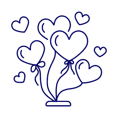 Gift Balloons 2 Illustration from UX Line Set
