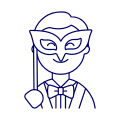 Mask Party 1 Illustration from UX Line Set