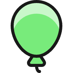 Party Balloon Icon from Ultimate Colors Set